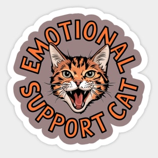 Emotional Support Cat Sticker